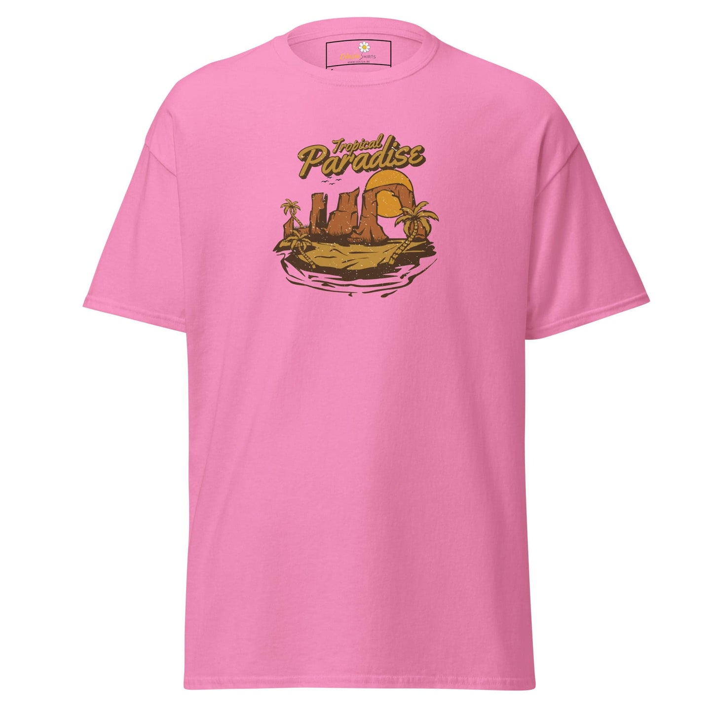 Unisex classic t-shirt - SUMMER TROPICAL PARADISE - REGULAR - Azalea / S