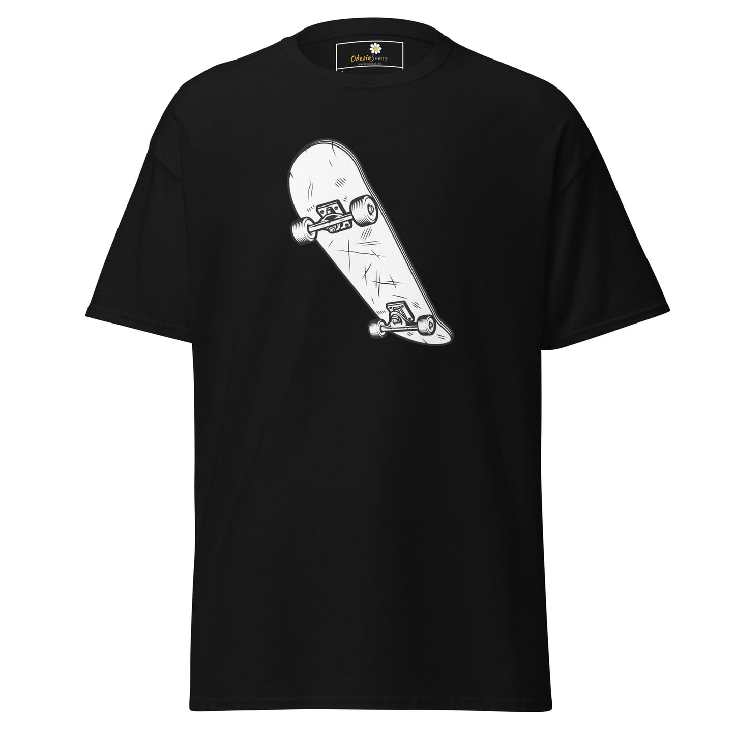 Unisex classic t-shirt - SPORT SKATEBOARD YEAH - REGULAR - Black / S