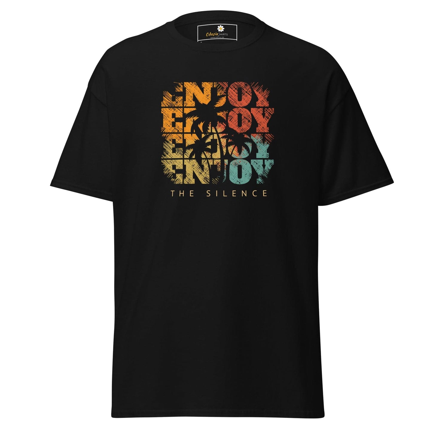 Unisex classic t-shirt - SUMMER ENJOY ENJOY - REGULAR - Black / S