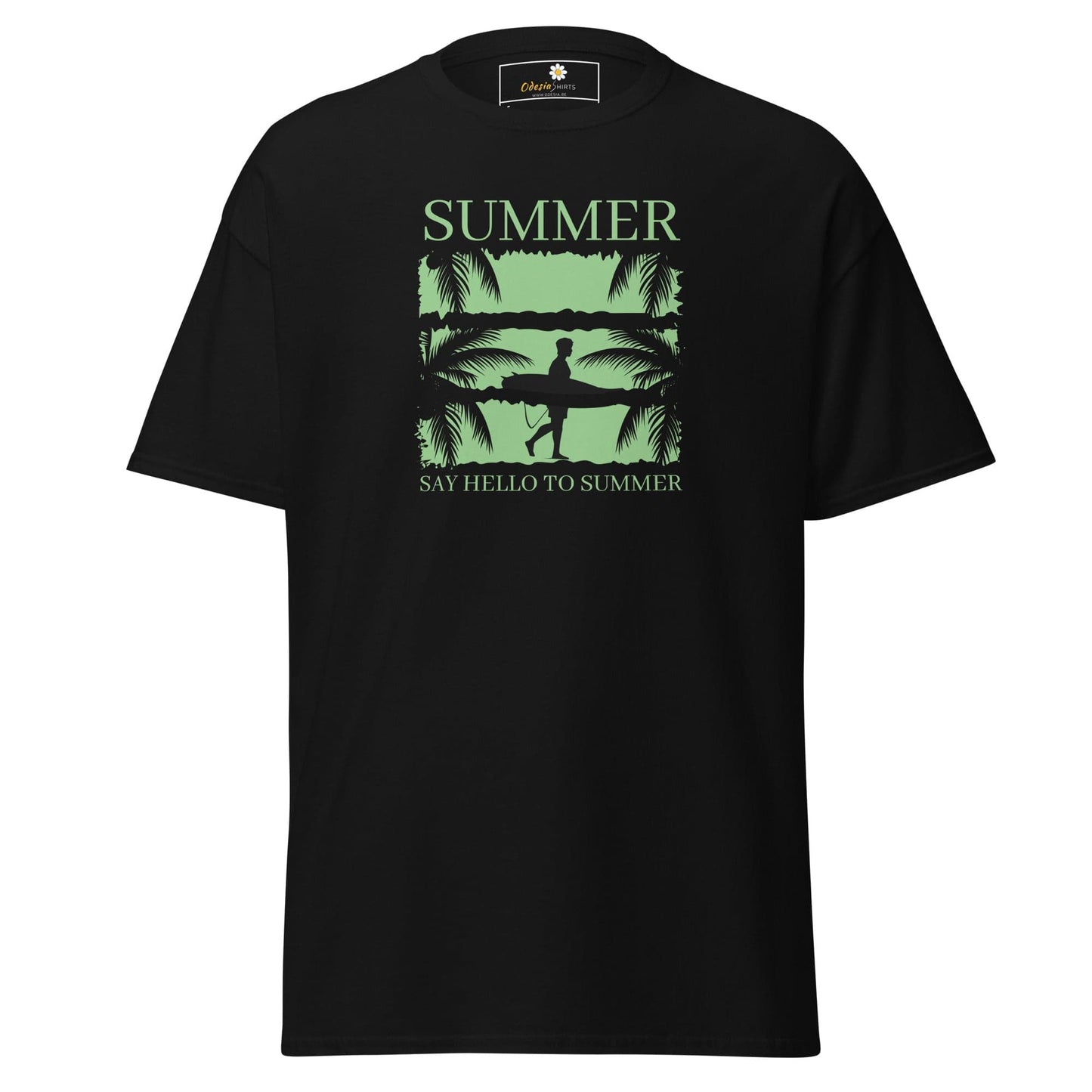 Unisex classic t-shirt - SUMMER SURFING CALIFORNIA - REGULAR - Black / S