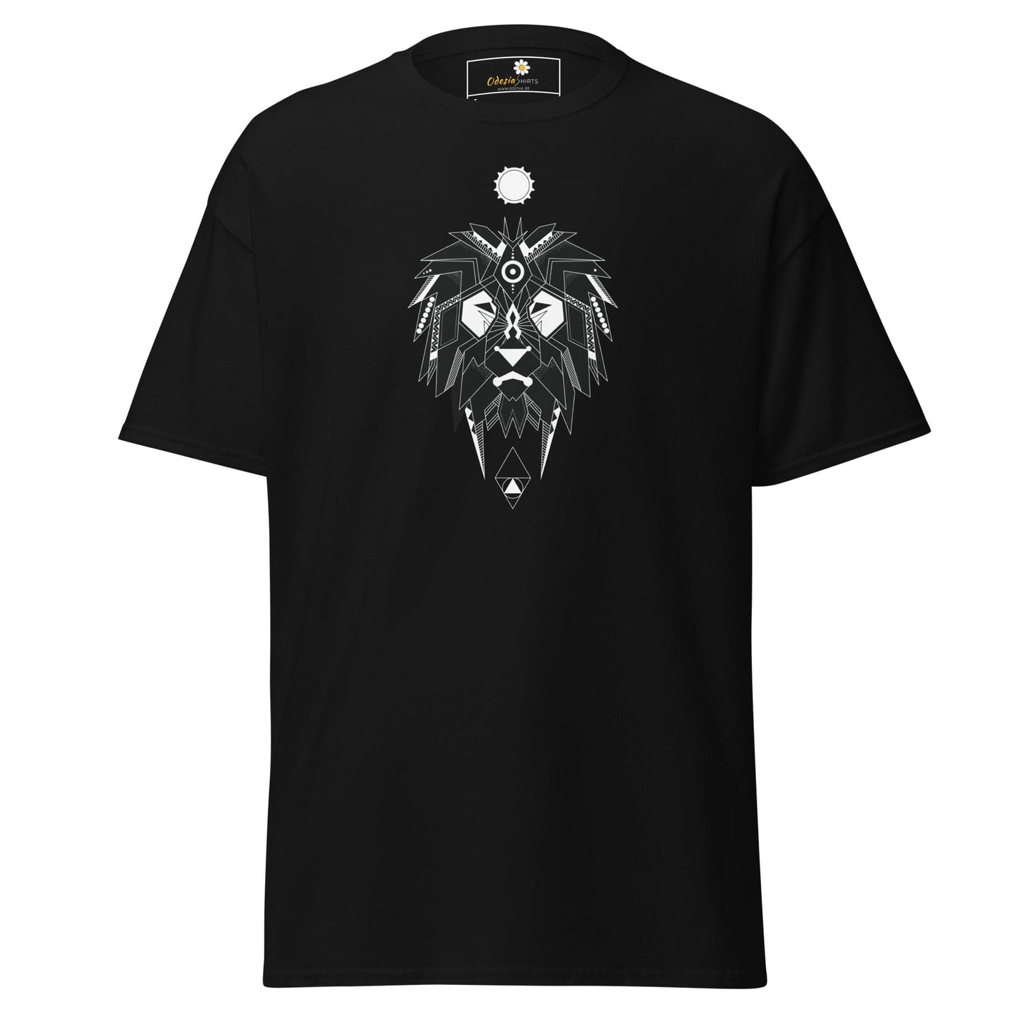 Unisex classic t-shirt - ABSTRACT MYSTIC LION HEAD - REGULAR - Black / S