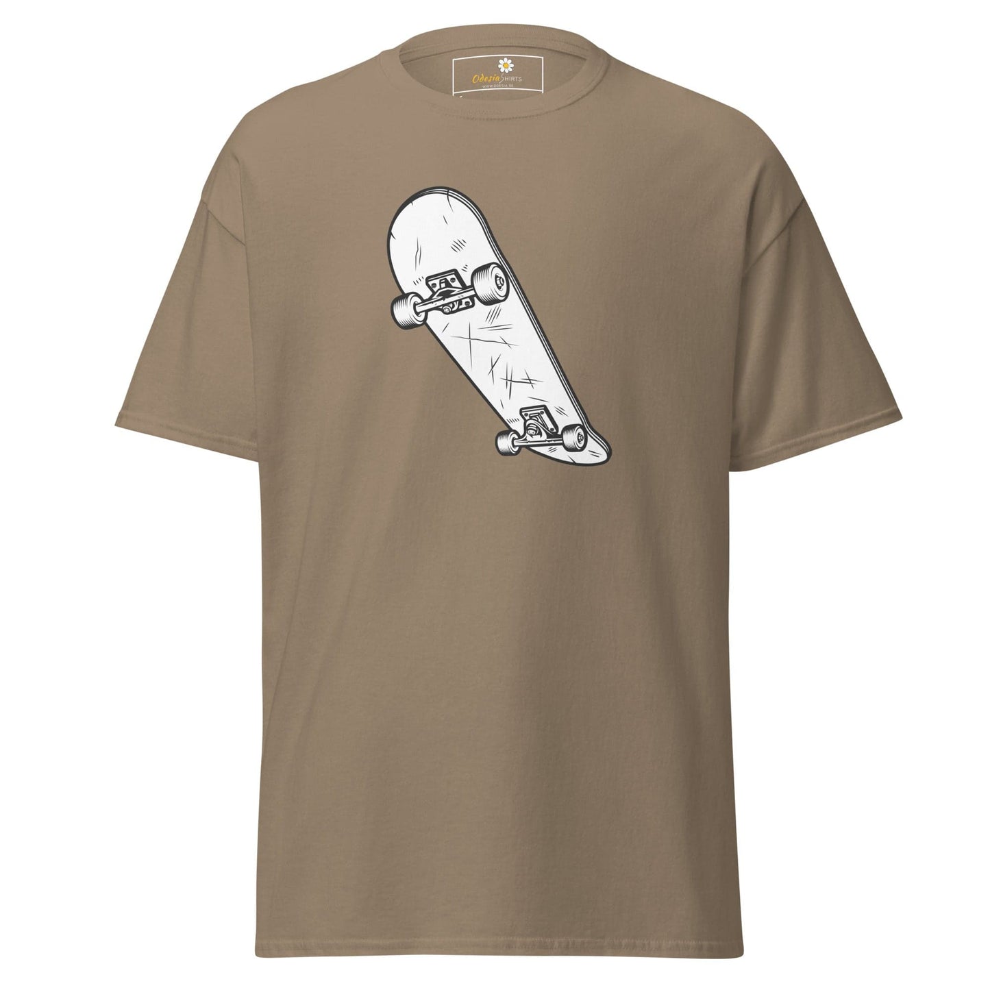Unisex classic t-shirt - SPORT SKATEBOARD YEAH - REGULAR - Brown Savana / S