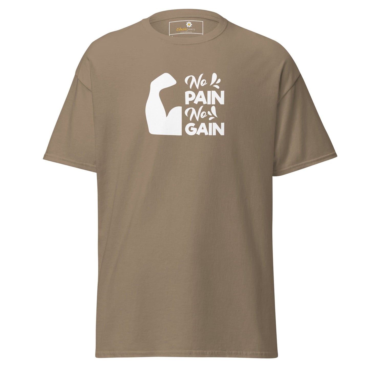 Unisex classic t-shirt - SPORT BIG MUSCLES - REGULAR - Brown Savana / S