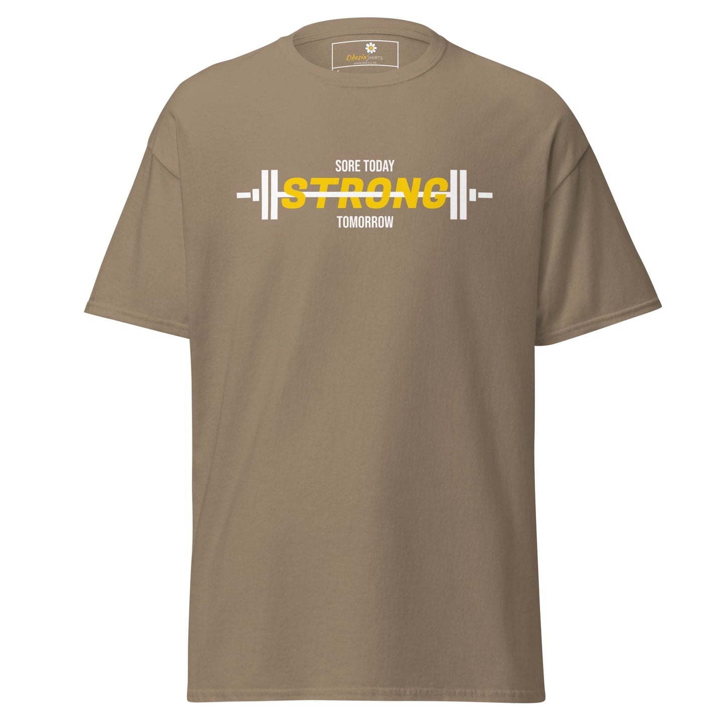 Unisex classic t-shirt - SPORT SORE TODAY - REGULAR - Brown Savana / S