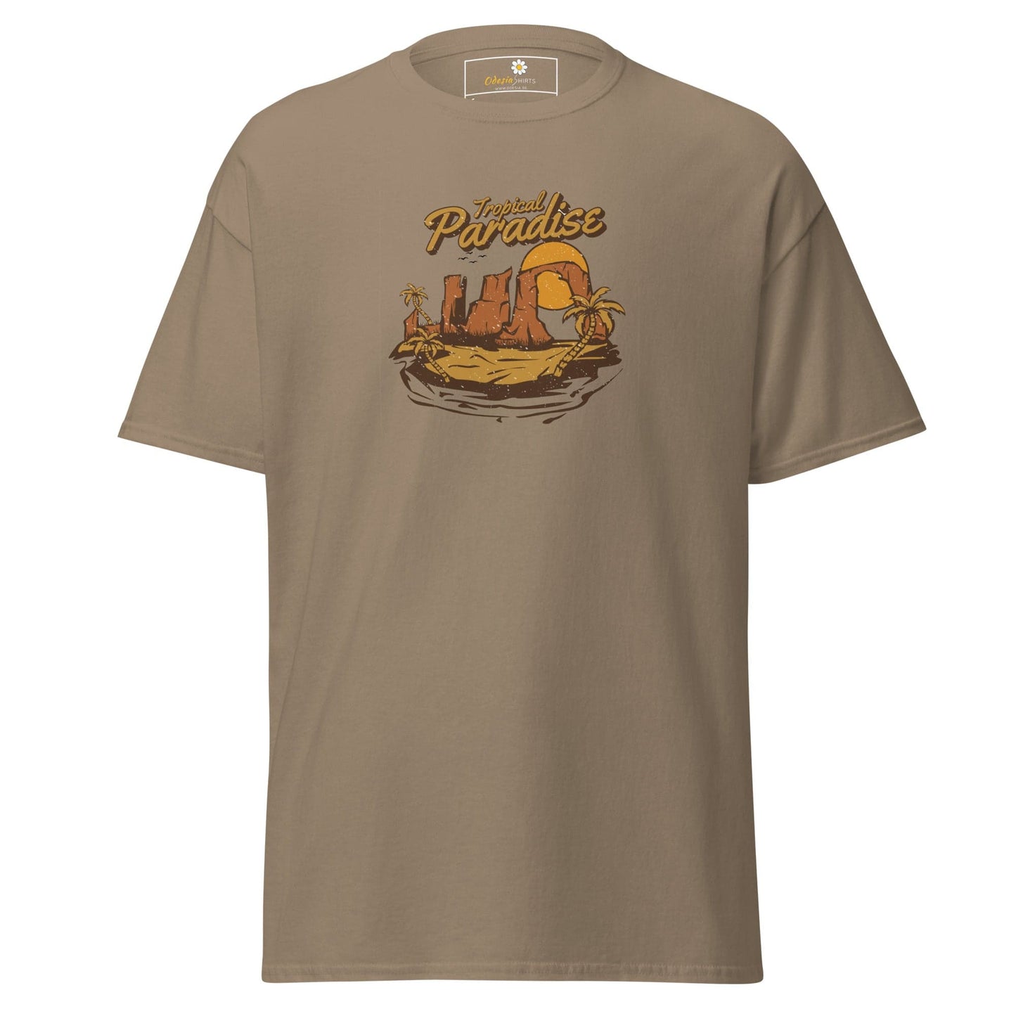 Unisex classic t-shirt - SUMMER TROPICAL PARADISE - REGULAR - Brown Savana / S