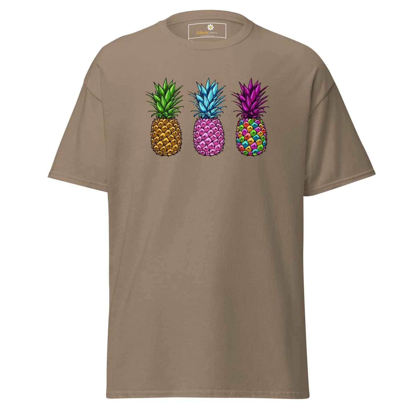Unisex classic t-shirt - ORGANIC FRUIT PINEAPPLE COLORS - REGULAR - Brown Savana / S