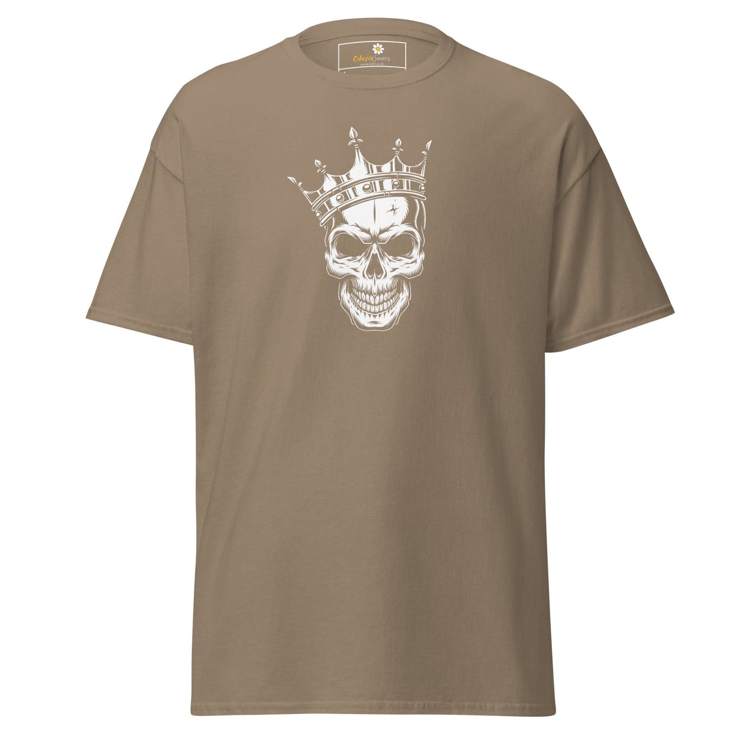 Unisex classic t-shirt - SKULL KING - REGULAR - Brown Savana / S