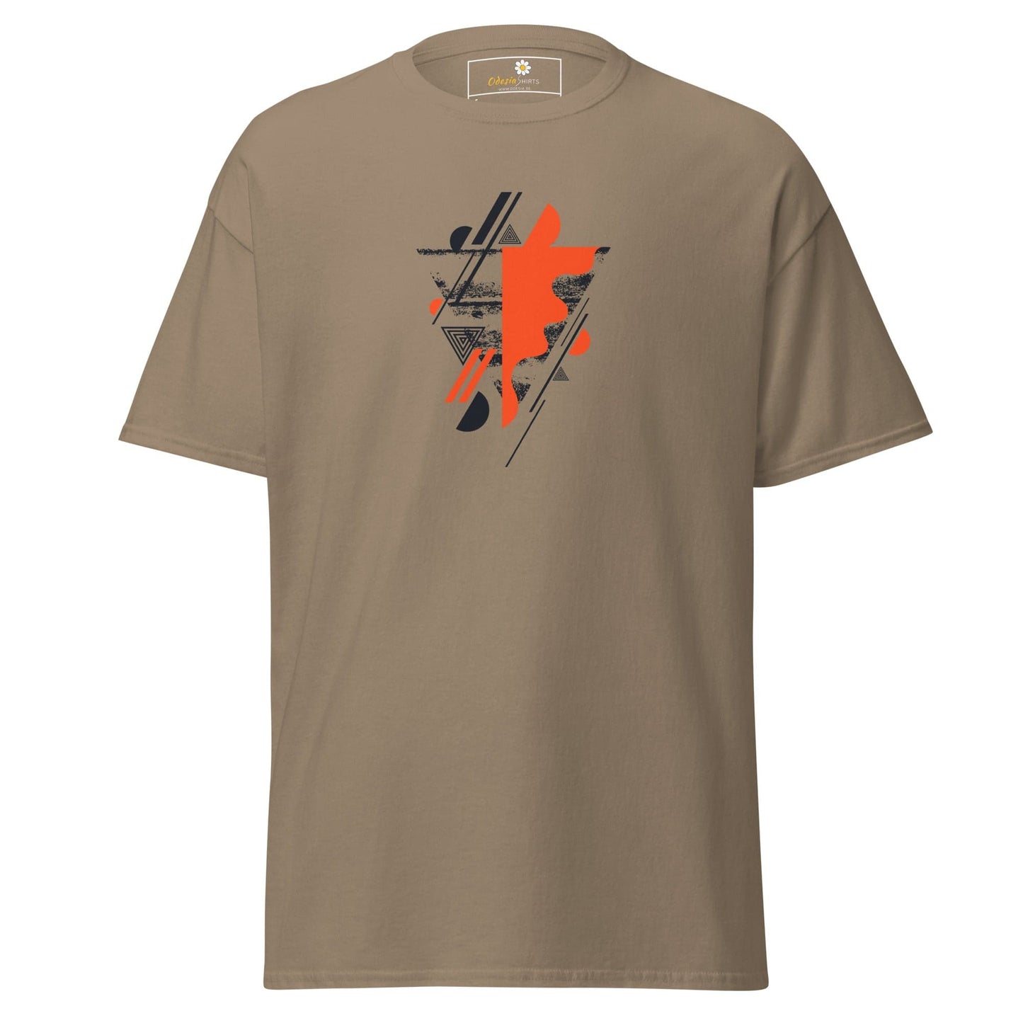 Unisex classic t-shirt - ABSTRACT SHAPES AND COLORS - REGULAR - Brown Savana / S