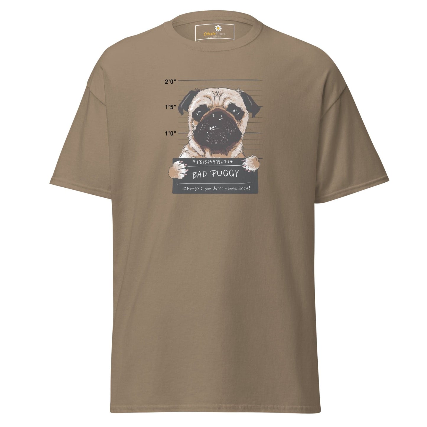 Unisex classic t-shirt - ANIMALS BAD PUPPY - REGULAR - Brown Savana / S