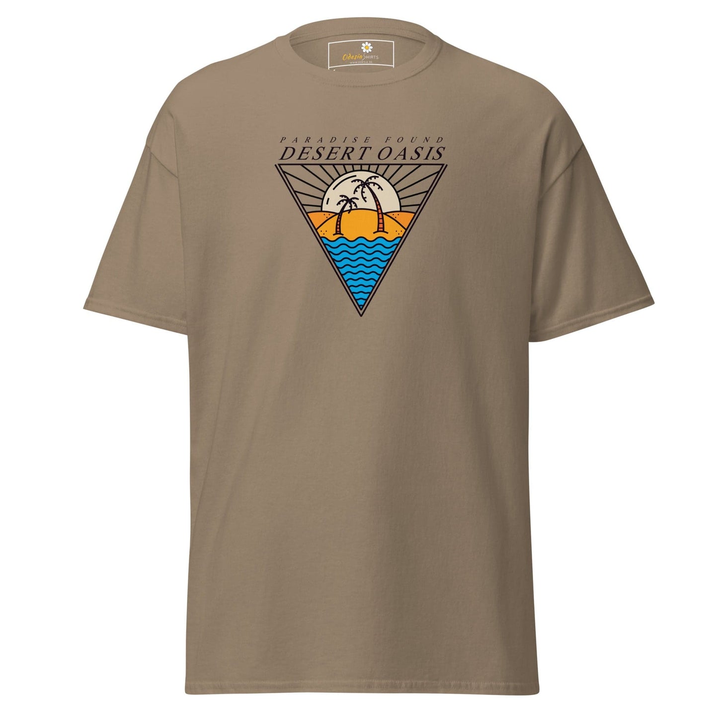 Unisex classic t-shirt - SUMMER DESERT OASIS - REGULAR - Brown Savana / S