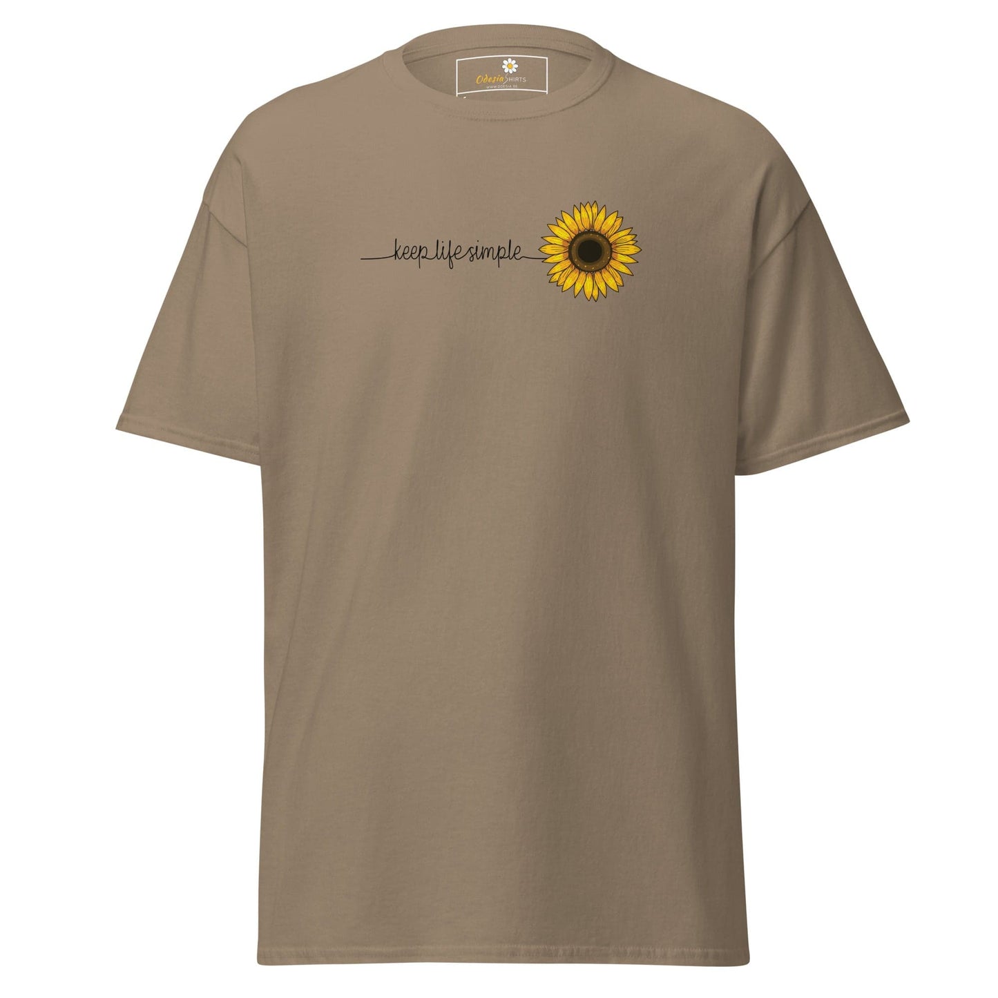 Unisex classic t-shirt - NATURE LIFE SIMPLE FLOWER - REGULAR - Brown Savana / S