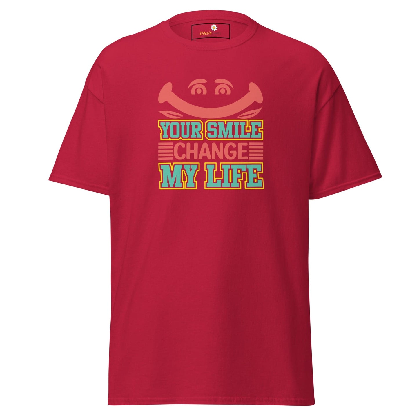 Unisex classic t-shirt - TEXT YOUR SMILE CHANGE - REGULAR - Cardinal / S