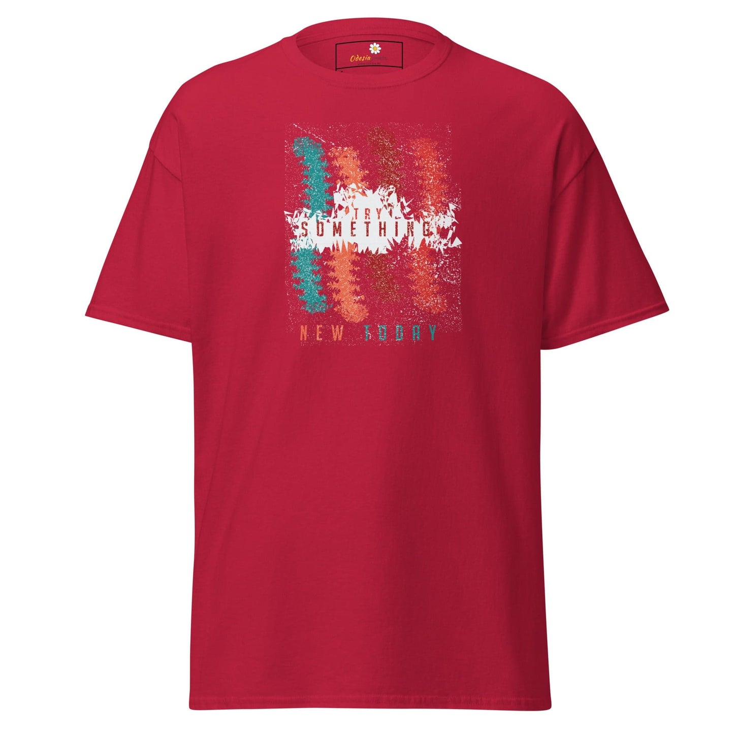 Unisex classic t-shirt - ABSTRACT COLOR LINES - REGULAR - Cardinal / S