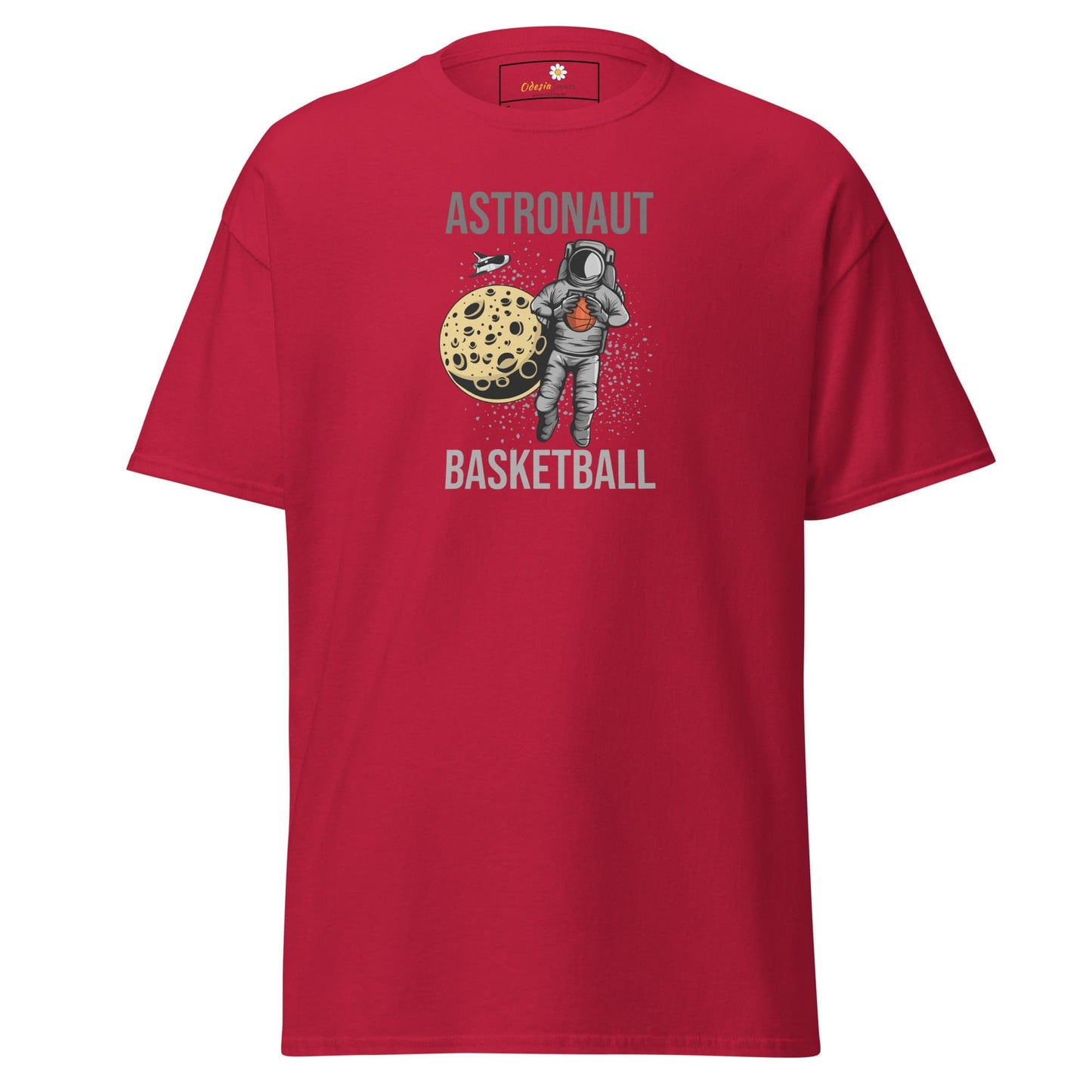 Unisex classic t-shirt - ASTRONAUT BASKETBALL - REGULAR - Cardinal / S