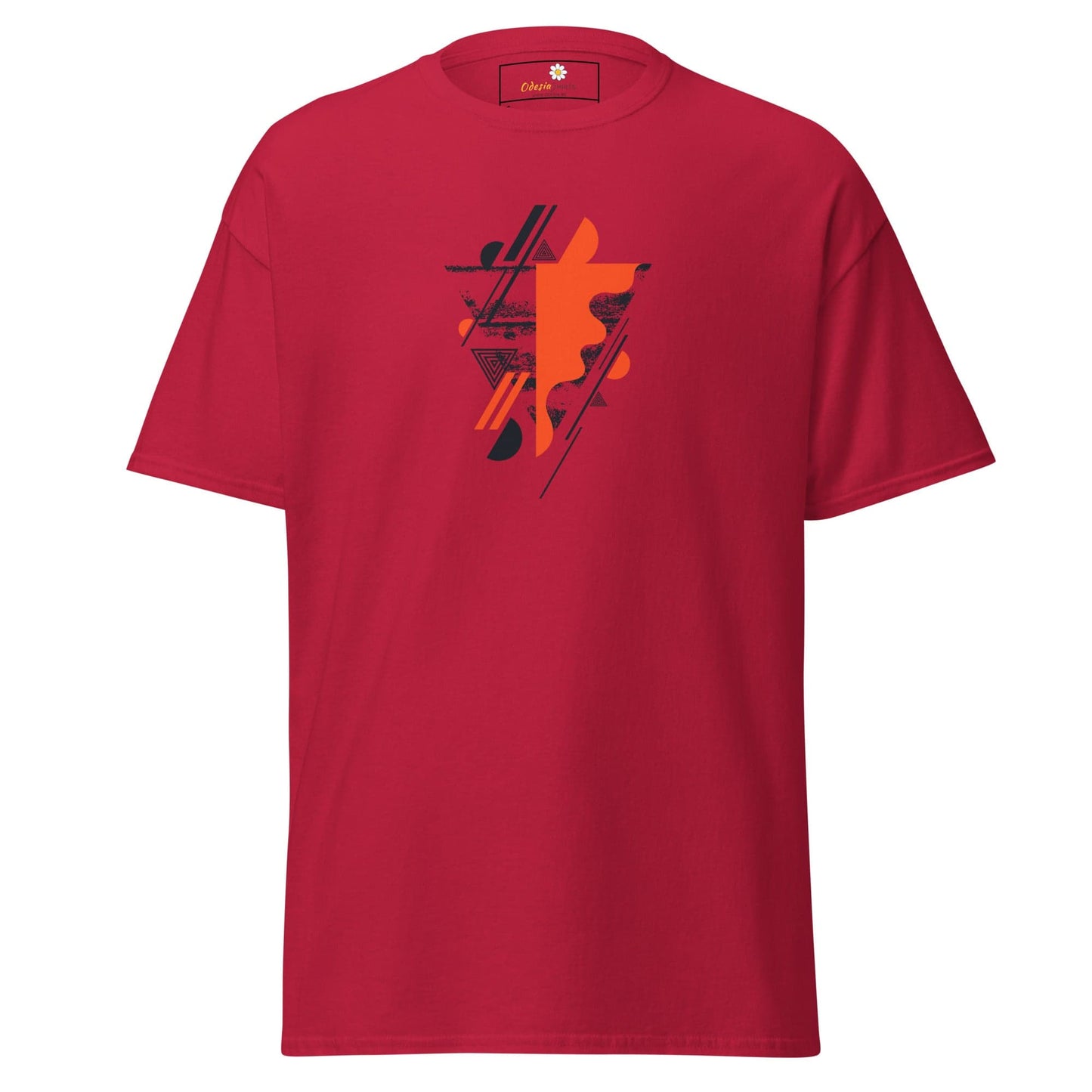 Unisex classic t-shirt - ABSTRACT SHAPES AND COLORS - REGULAR - Cardinal / S