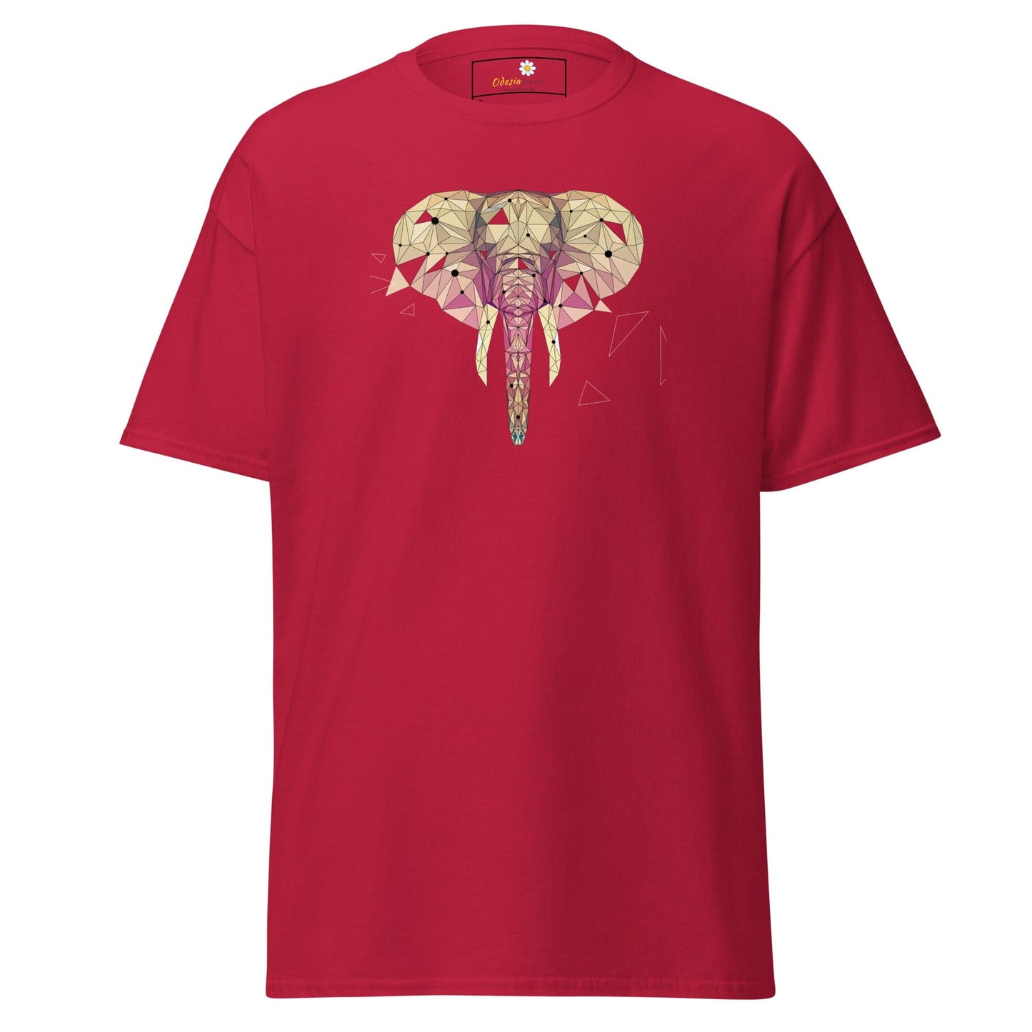 Unisex classic t-shirt - ABSTRACT WILD LIFE ELEPHANT - REGULAR - Cardinal / S