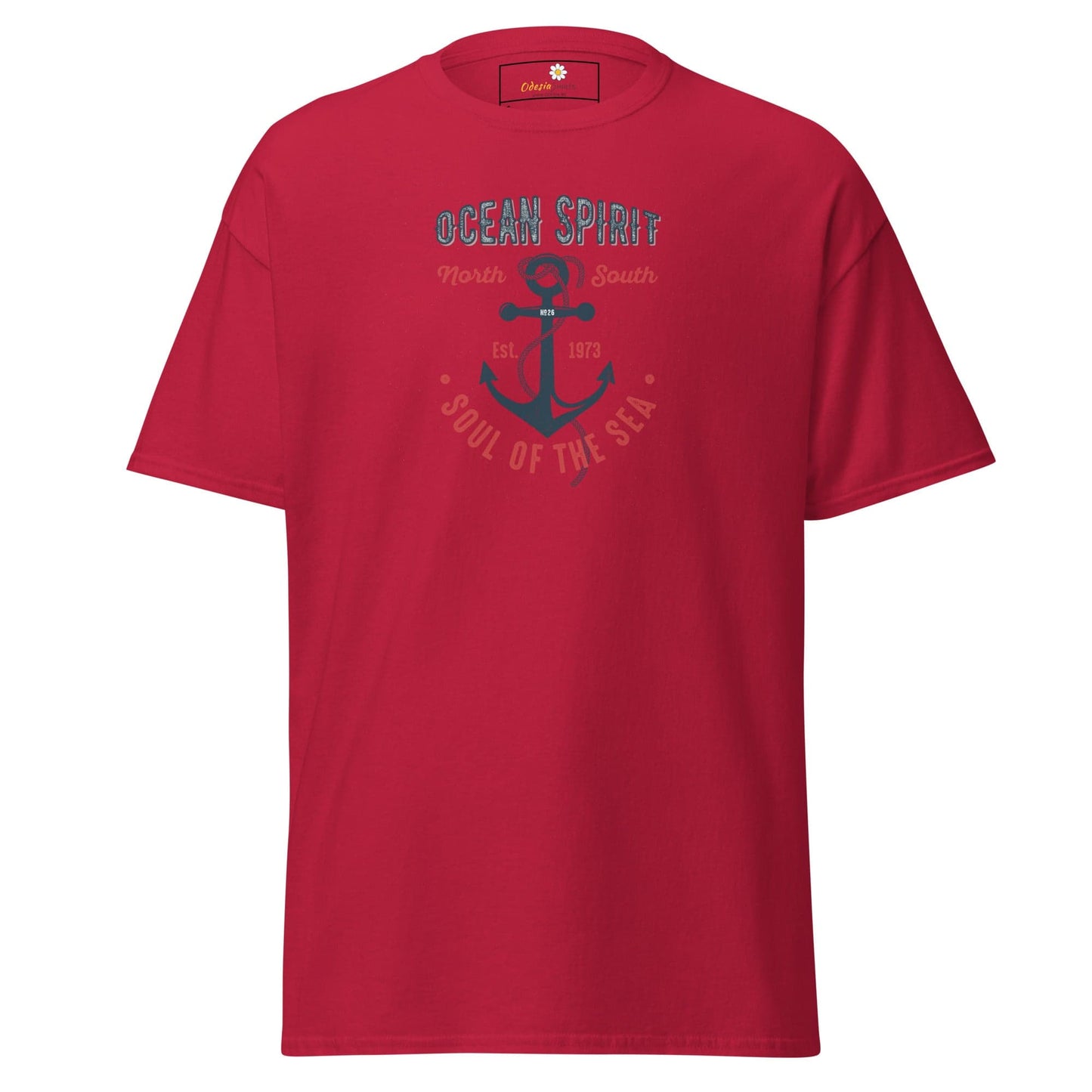 Unisex classic t-shirt - SEALIFE OCEAN SPIRIT SOUL OF SEA - REGULAR - Cardinal / S