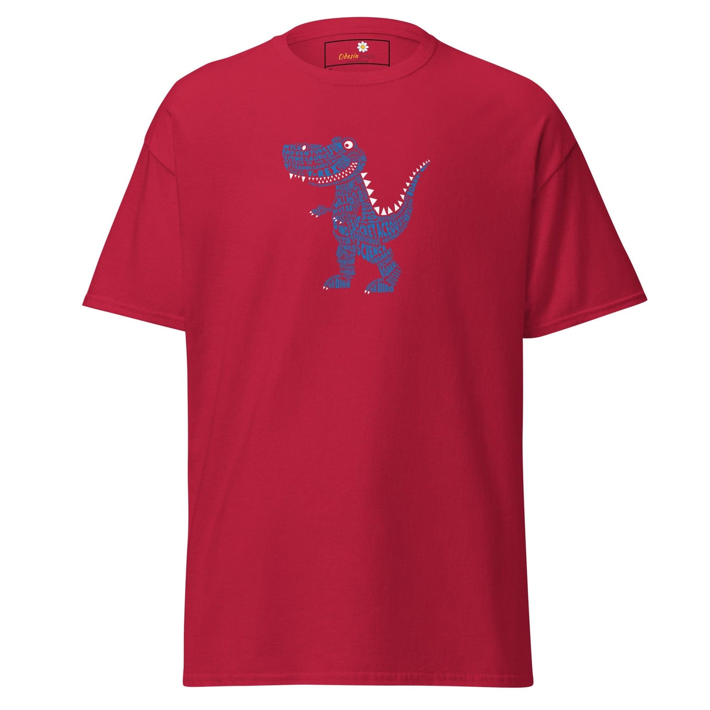 Unisex classic t-shirt - FUN LITTLE DINO - REGULAR - Cardinal / S