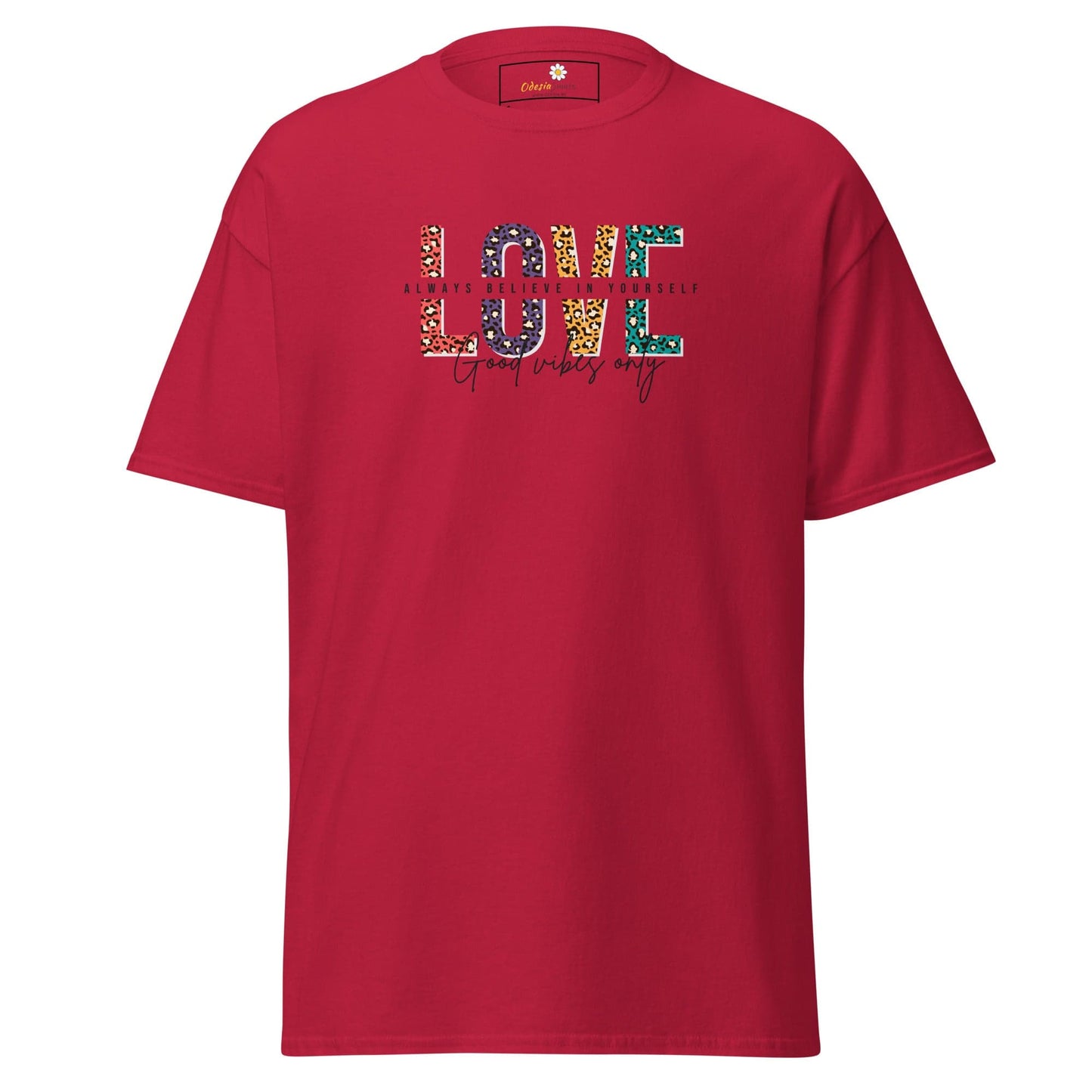 Unisex classic t-shirt - TEXT LOVE YOURSELF - REGULAR - Cardinal / S