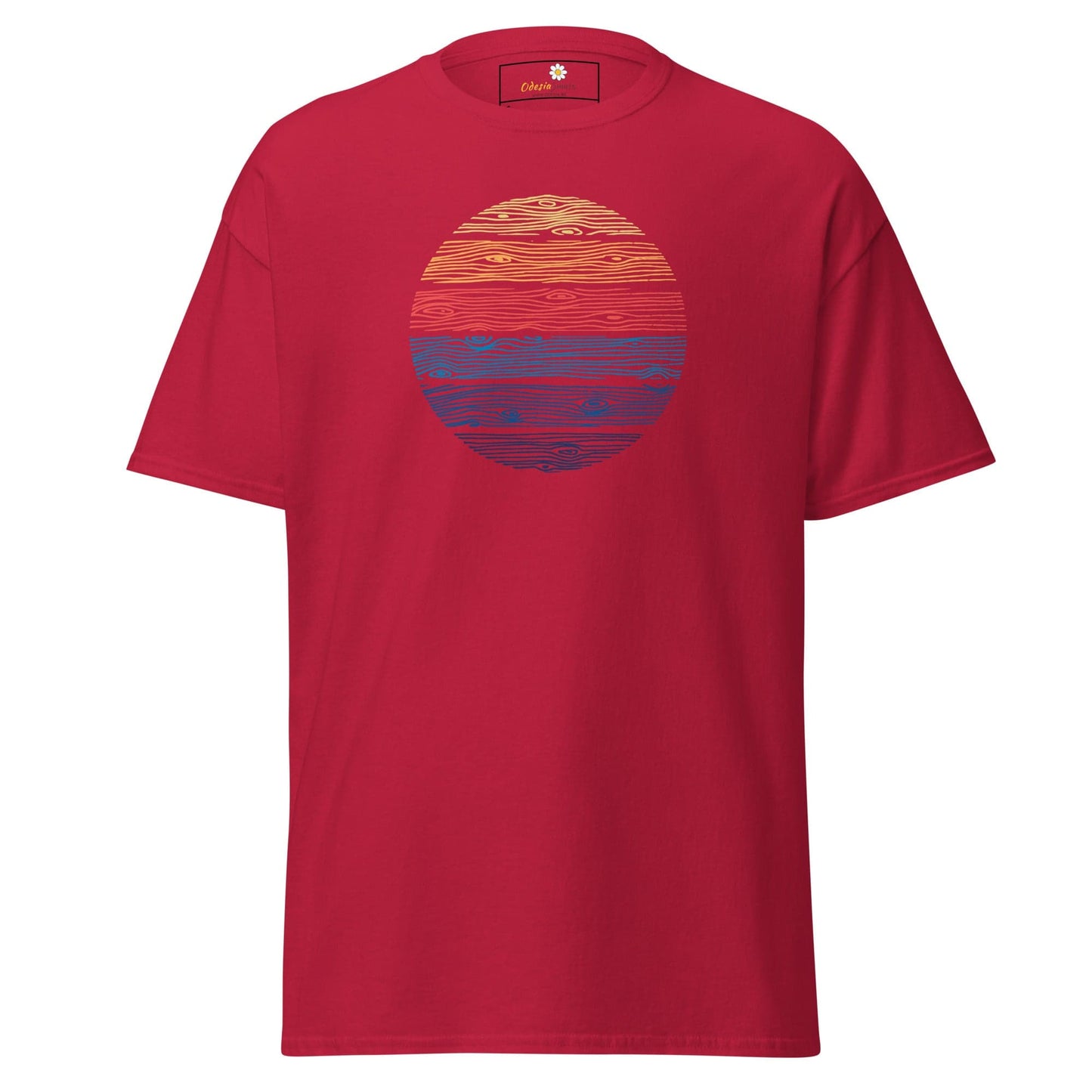 Unisex classic t-shirt - MISC COLOR CIRCLE - REGULAR - Cardinal / S