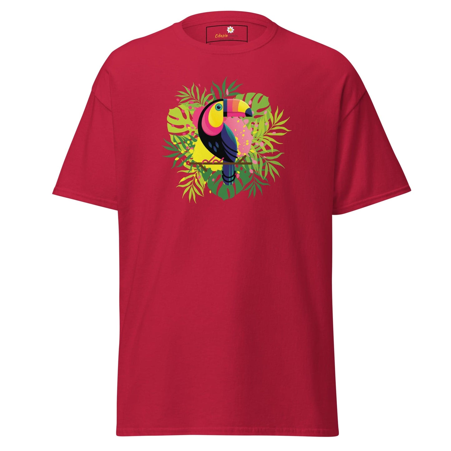 Unisex classic t-shirt - WILDLIFE PARADISE TOUCAN - REGULAR - Cardinal / S