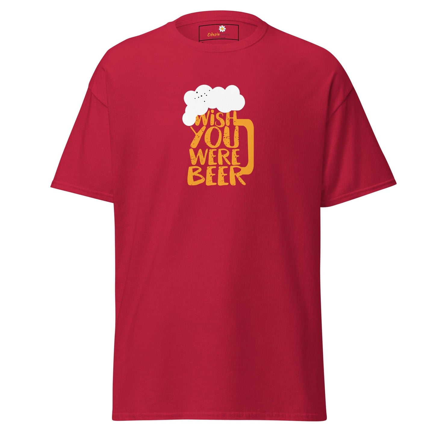 Unisex classic t-shirt - FUN WISH YOU WERE BEER - REGULAR - Cardinal / S