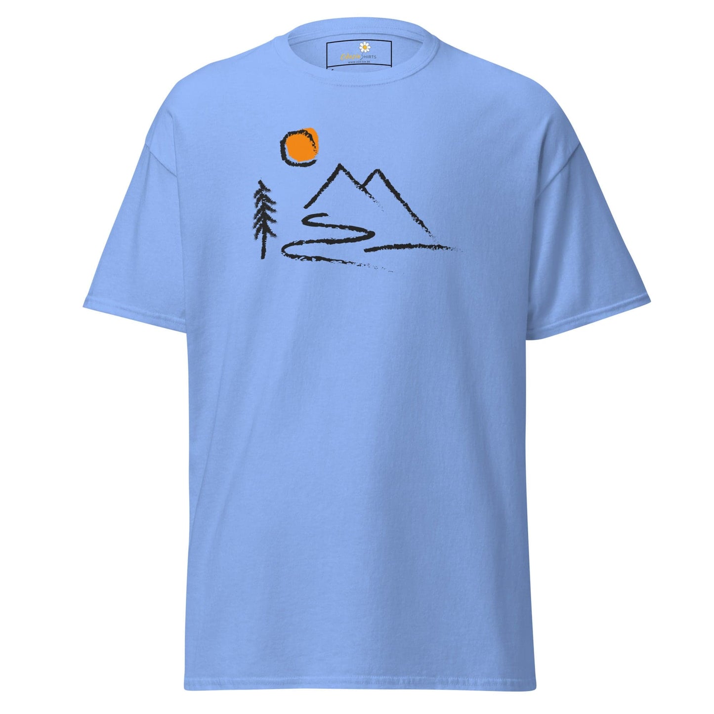 Unisex classic t-shirt - ADVENTURE OUTDOORS FUN - REGULAR - Carolina Blue / S