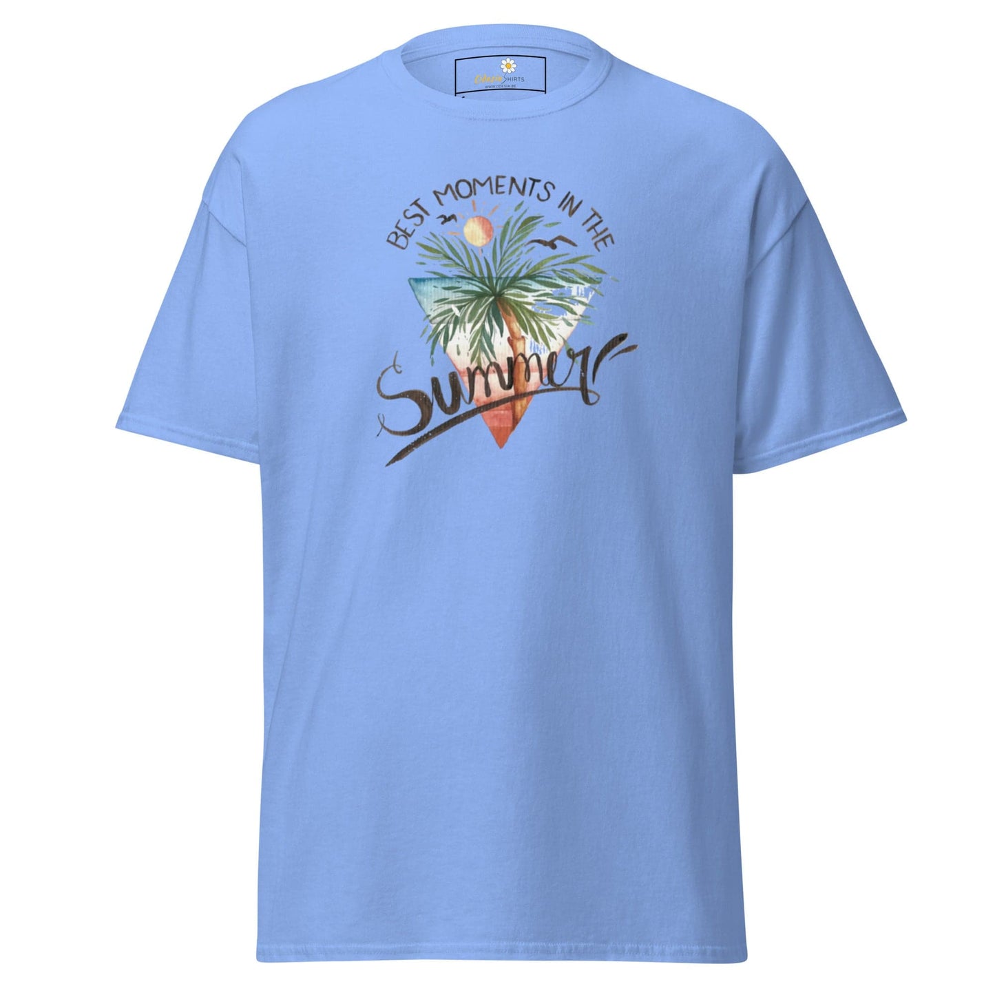 Unisex classic t-shirt - SUMMER SCENE - REGULAR - Carolina Blue / S