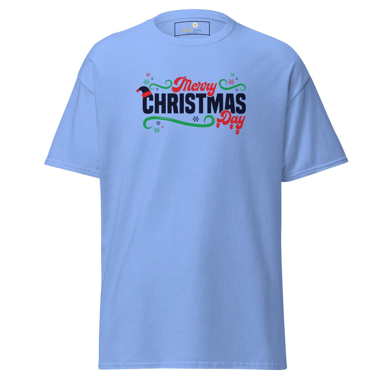 Unisex classic t-shirt - SEASONAL MERRY CHRISTMAS - REGULAR - Carolina Blue / S