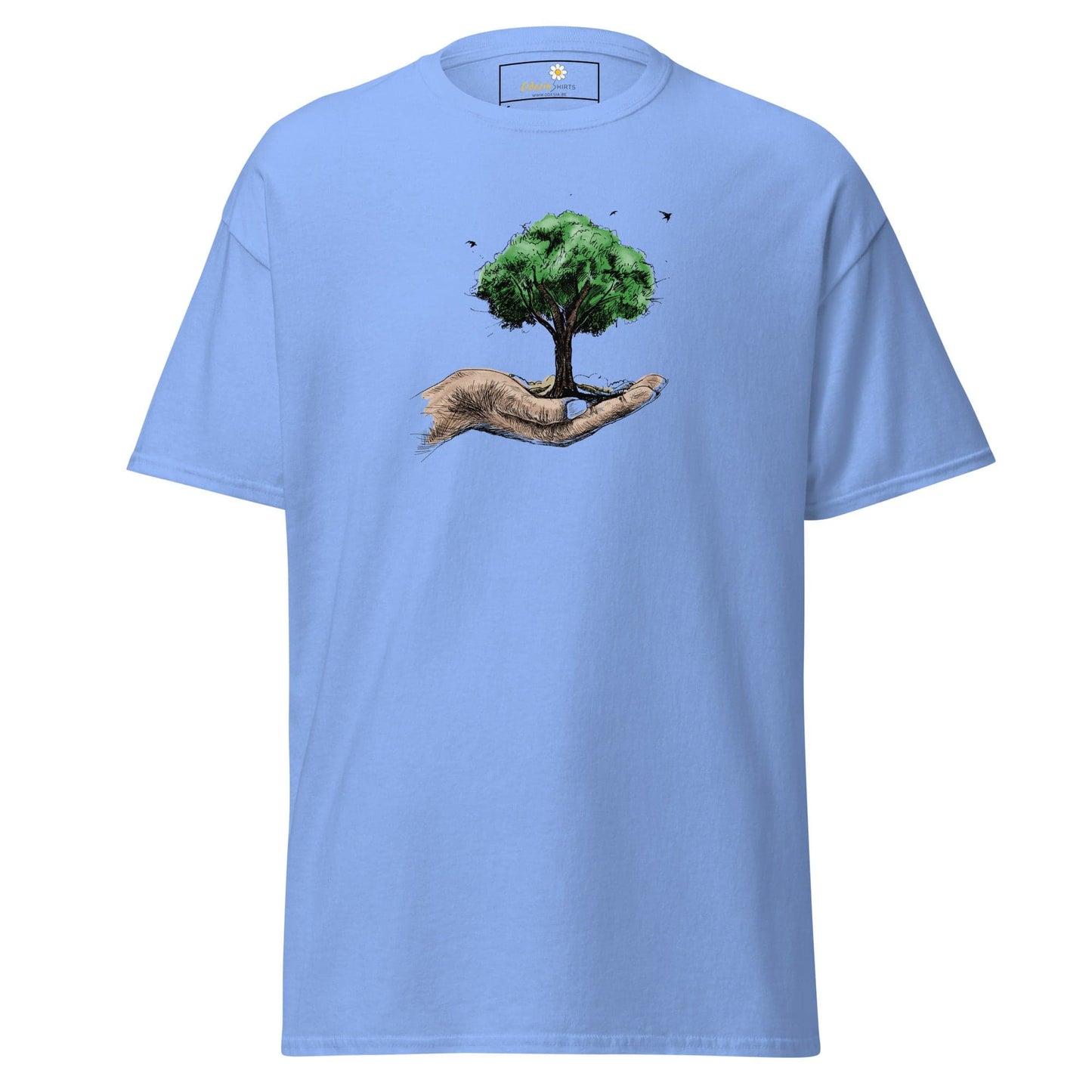 Unisex classic t-shirt - FANTASY TREE IN HAND - REGULAR - Carolina Blue / S
