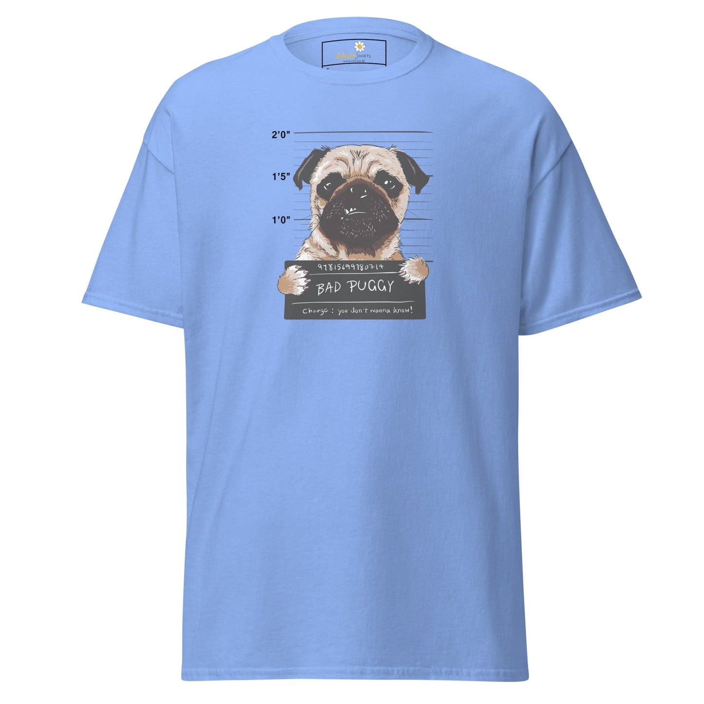 Unisex classic t-shirt - ANIMALS BAD PUPPY - REGULAR - Carolina Blue / S