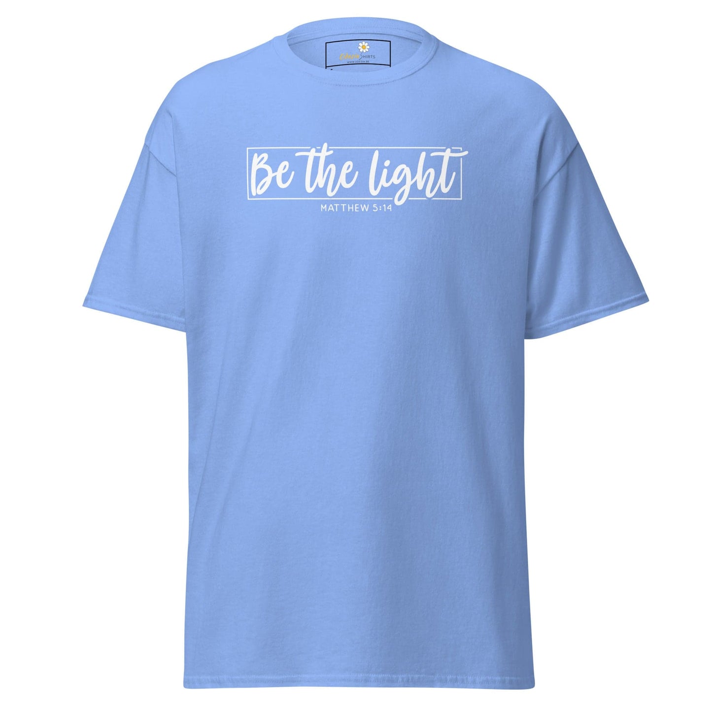 Light blue T-shirt for Men and Women in S to XL size from T-SHIRT DESIGN TEE collection