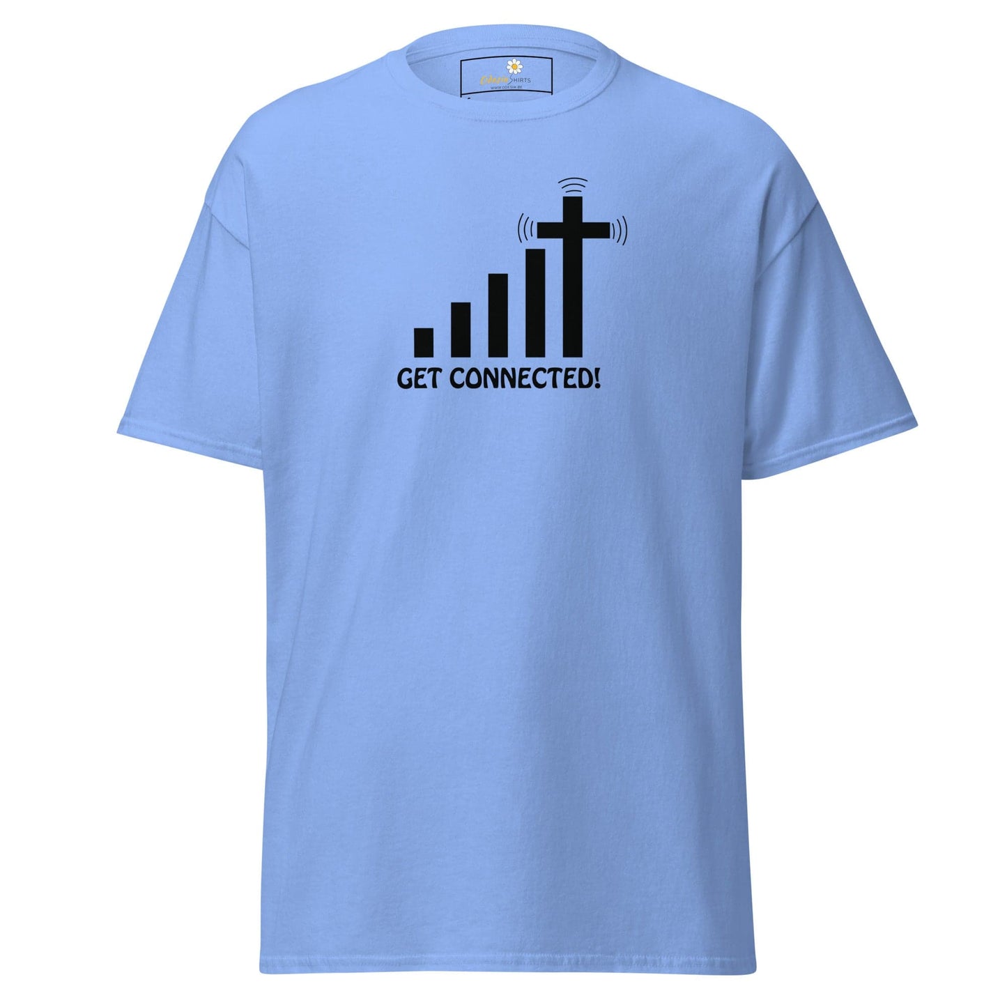 Unisex classic t-shirt - SPIRITUAL GET CONNECTED - REGULAR - Carolina Blue / S