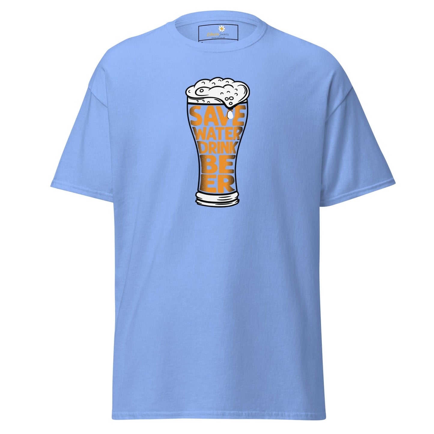 Unisex classic t-shirt - FUN SAVE WATER DRINK BEER - REGULAR - Carolina Blue / S