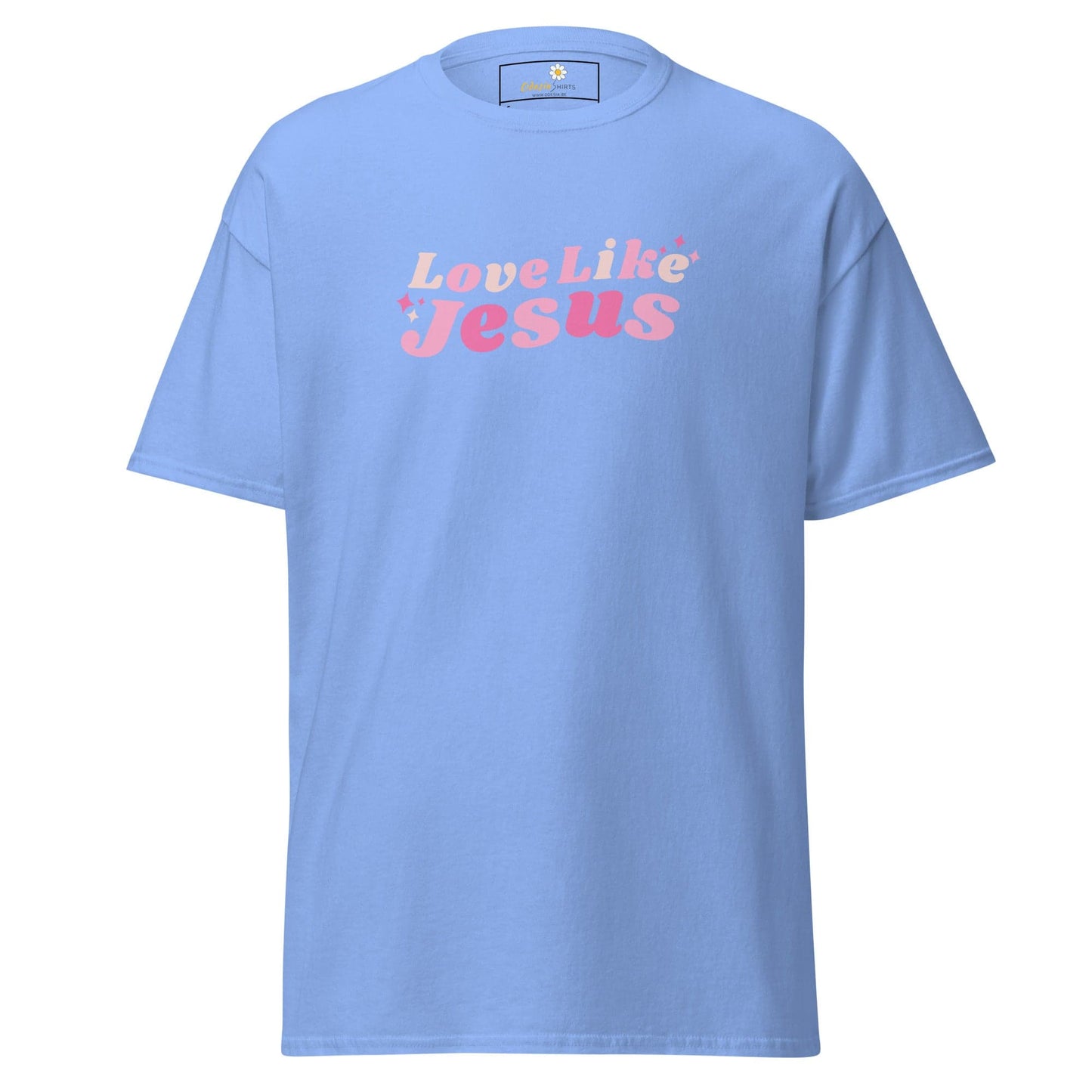 Unisex classic t-shirt - SPIRITUAL LOVE LIKE JESUS - REGULAR - Carolina Blue / S
