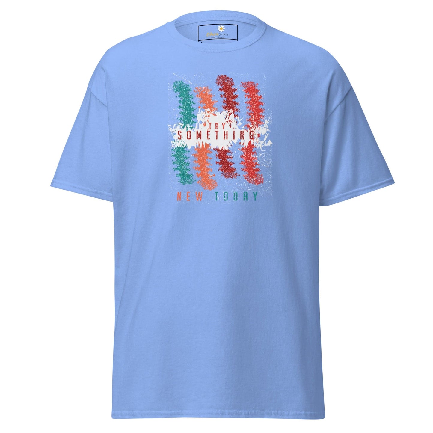 Unisex classic t-shirt - ABSTRACT COLOR LINES - REGULAR - Carolina Blue / S