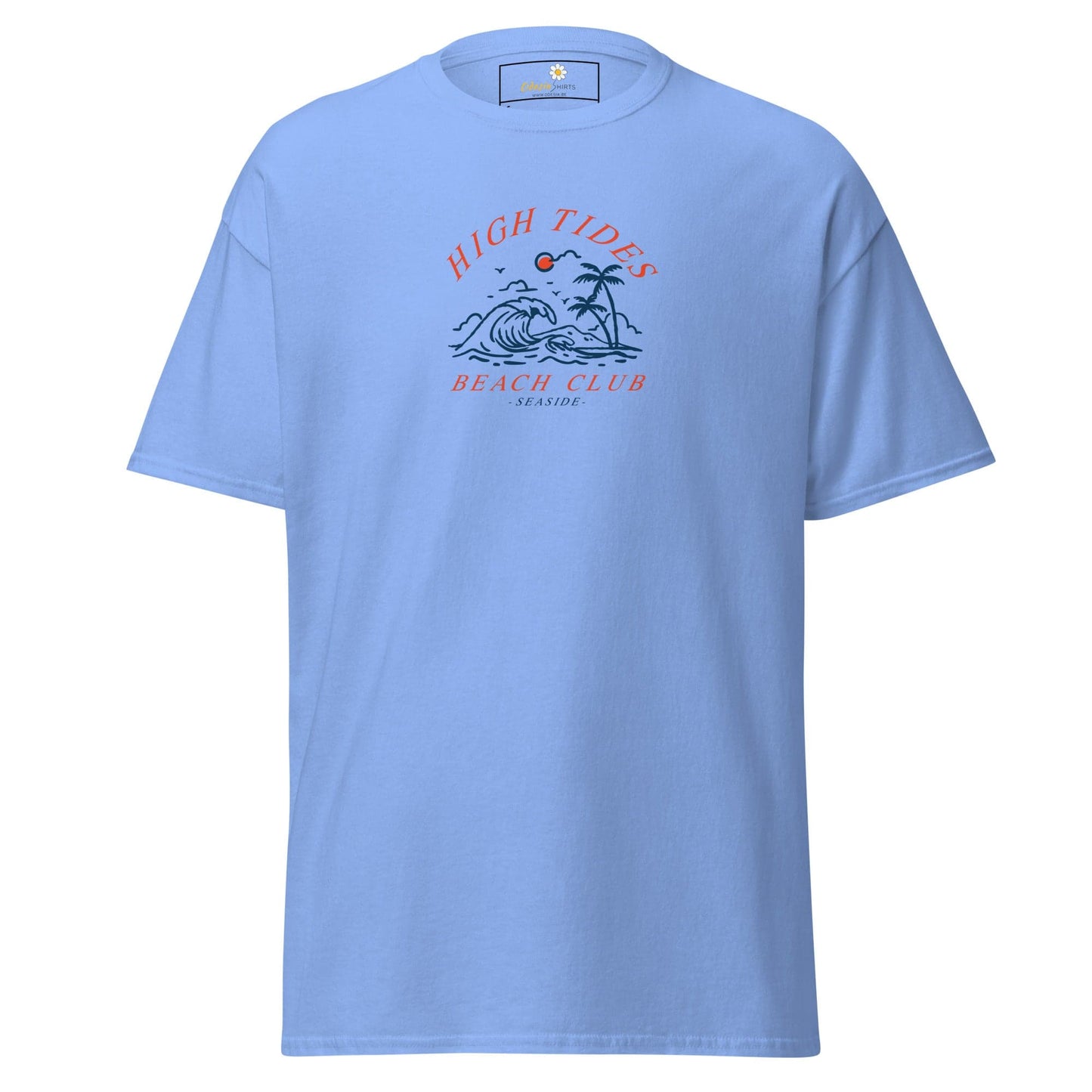 Unisex classic t-shirt - SUMMER HIGH TIDES BEACH CLUB - REGULAR - Carolina Blue / S