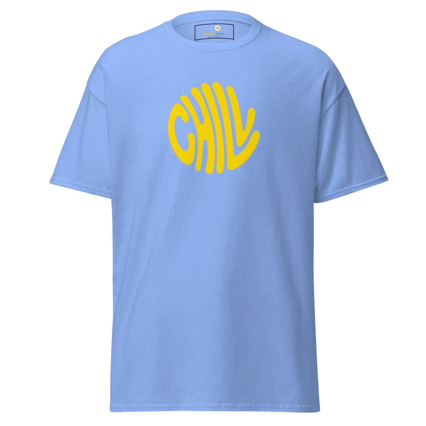 Unisex classic t-shirt - POSITIVE CHILL CIRCLE - REGULAR - Carolina Blue / S