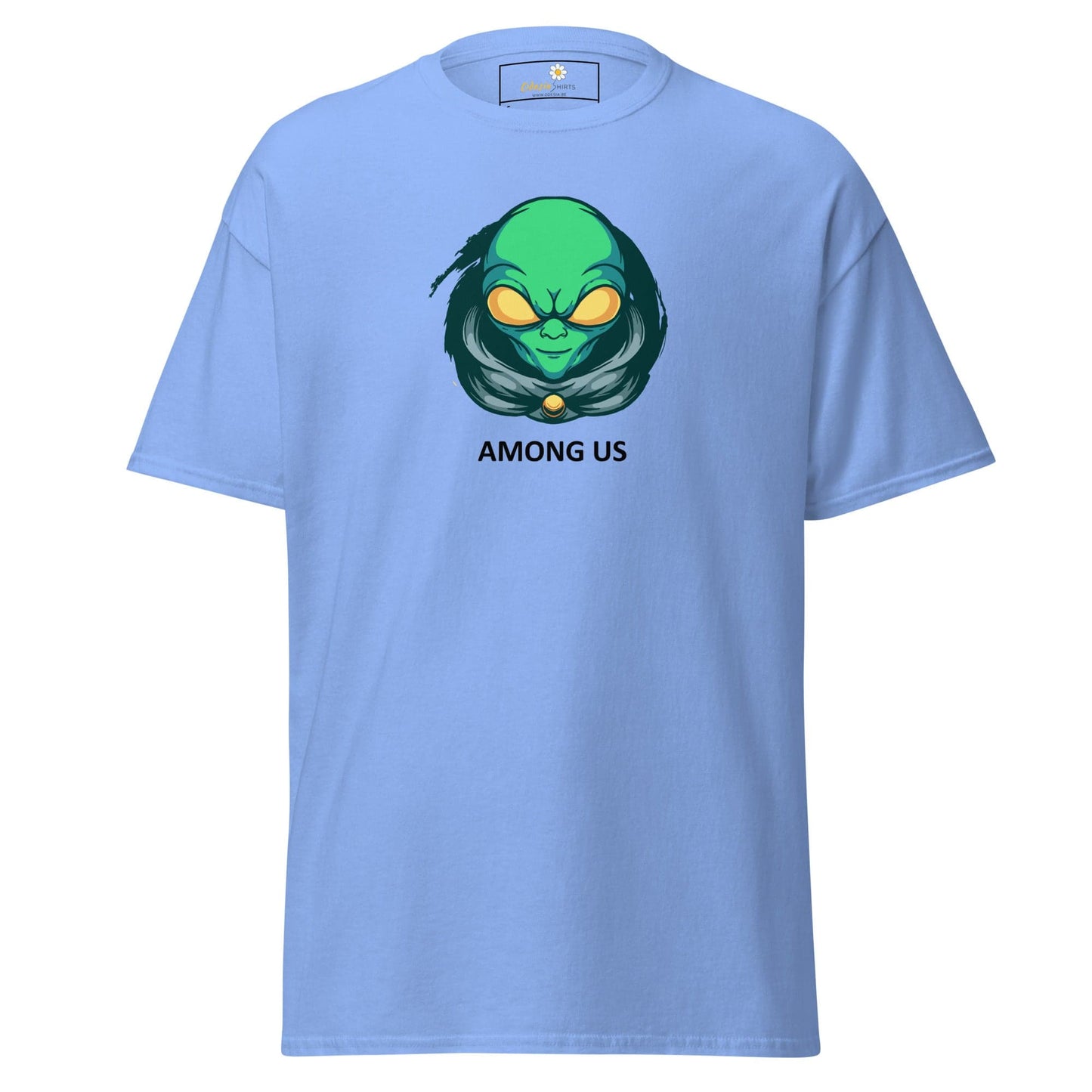 Unisex classic t-shirt - SPACE ALIEN AMONG US - REGULAR - Carolina Blue / S