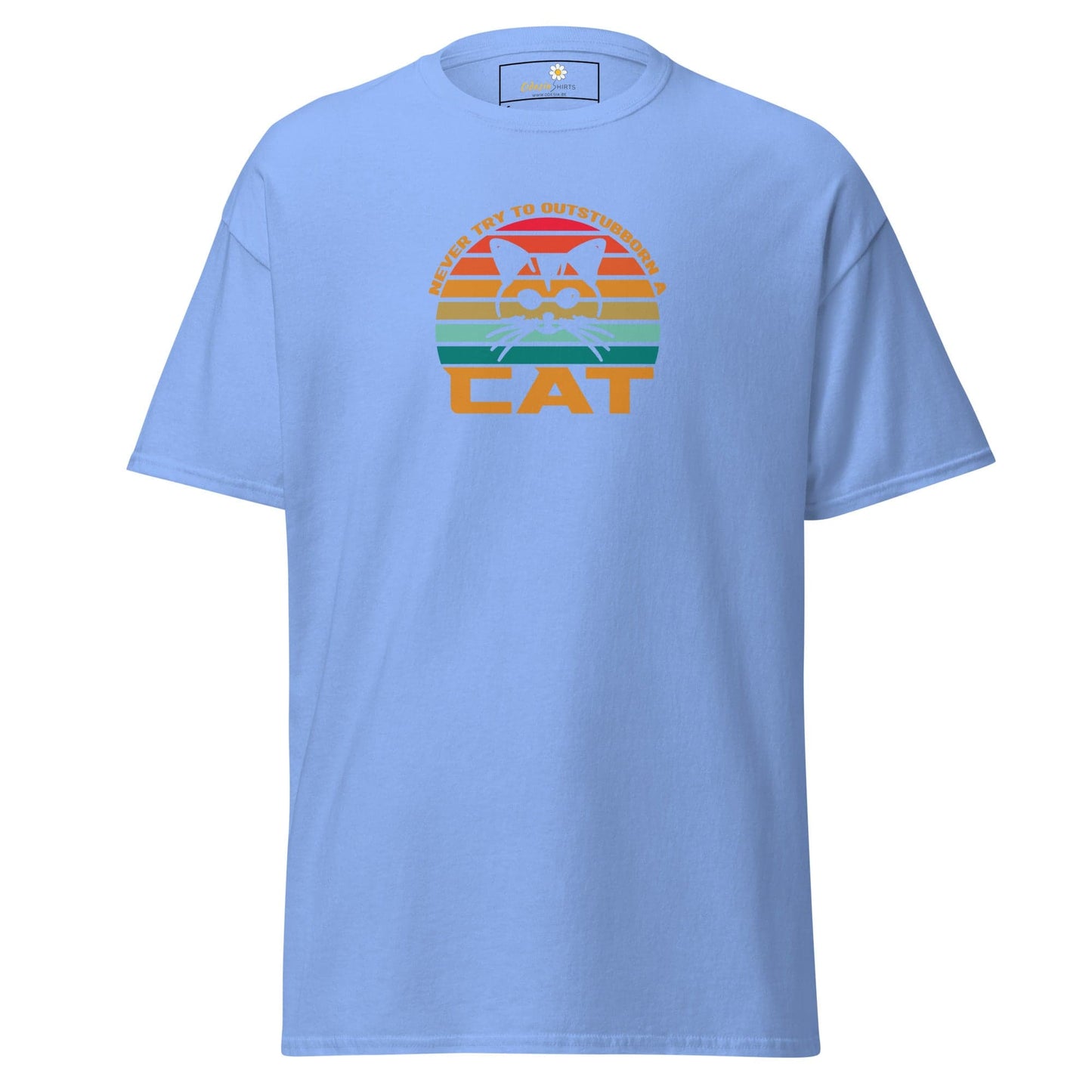 Unisex classic t-shirt - ANIMALS DONT TRY CAT - REGULAR - Carolina Blue / S