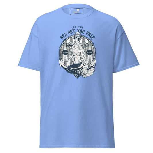 Unisex classic t-shirt - MYSTIC MERMAID SEA SET YOU FREE - REGULAR - Carolina Blue / S