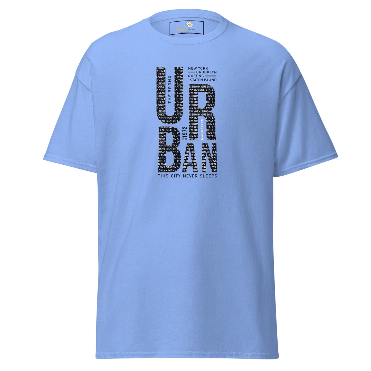 Unisex classic t-shirt - URBAN DESIGN - REGULAR - Carolina Blue / S