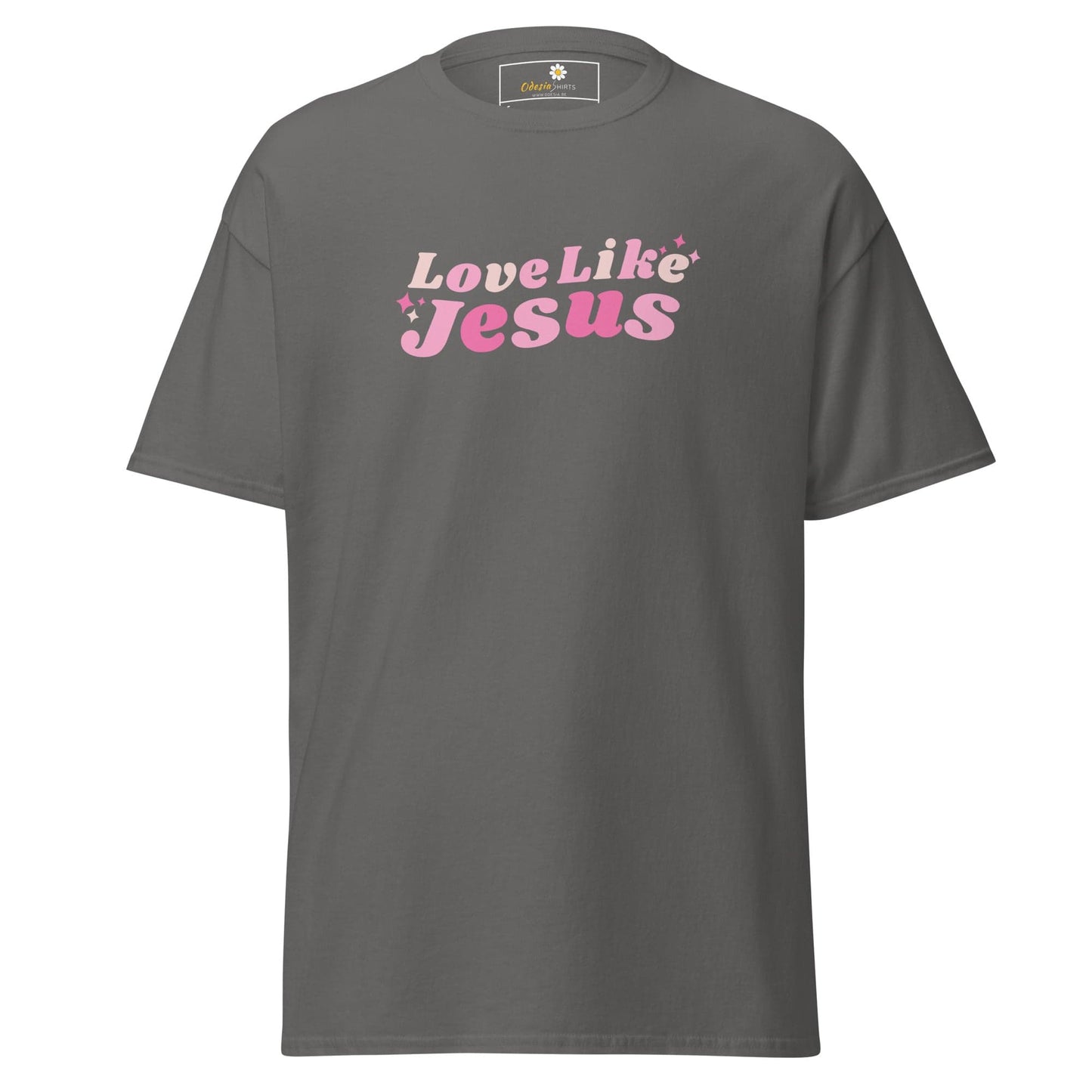 Unisex classic t-shirt - SPIRITUAL LOVE LIKE JESUS - REGULAR - Charcoal / S