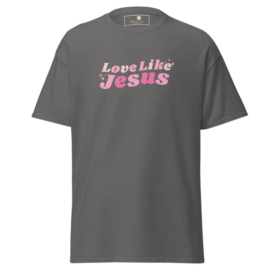 Unisex classic t-shirt - SPIRITUAL LOVE LIKE JESUS - REGULAR - Charcoal / S