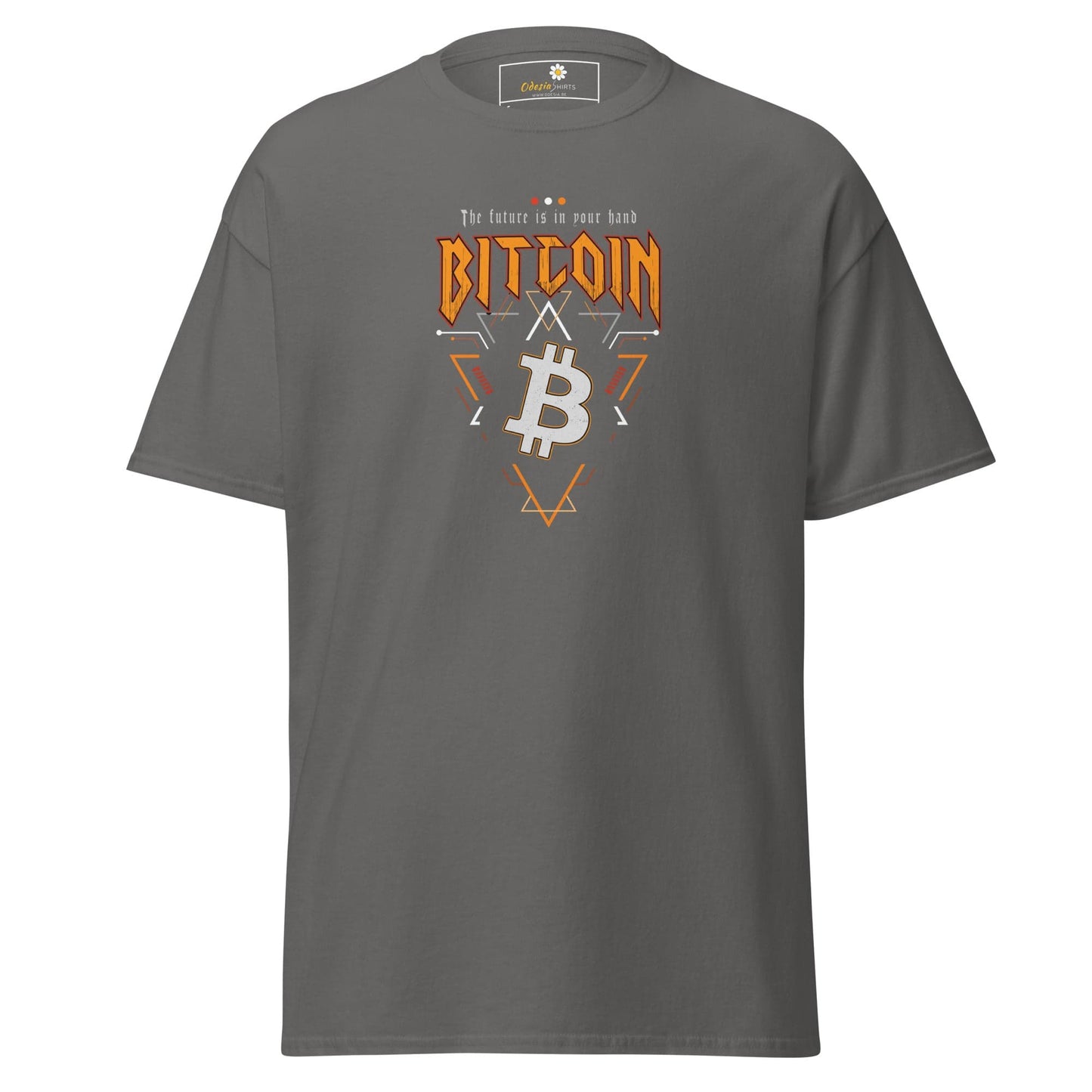 Unisex classic t-shirt - MISC BITCOIN YOUR FUTURE - REGULAR - Charcoal / S