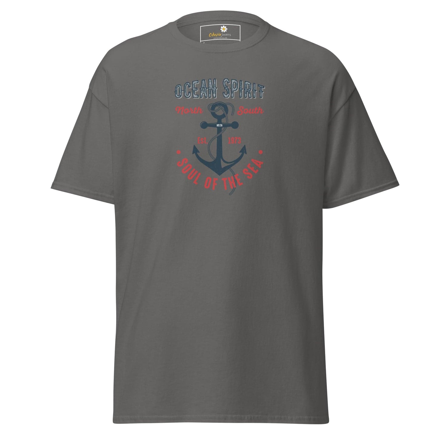 Unisex classic t-shirt - SEALIFE OCEAN SPIRIT SOUL OF SEA - REGULAR - Charcoal / S