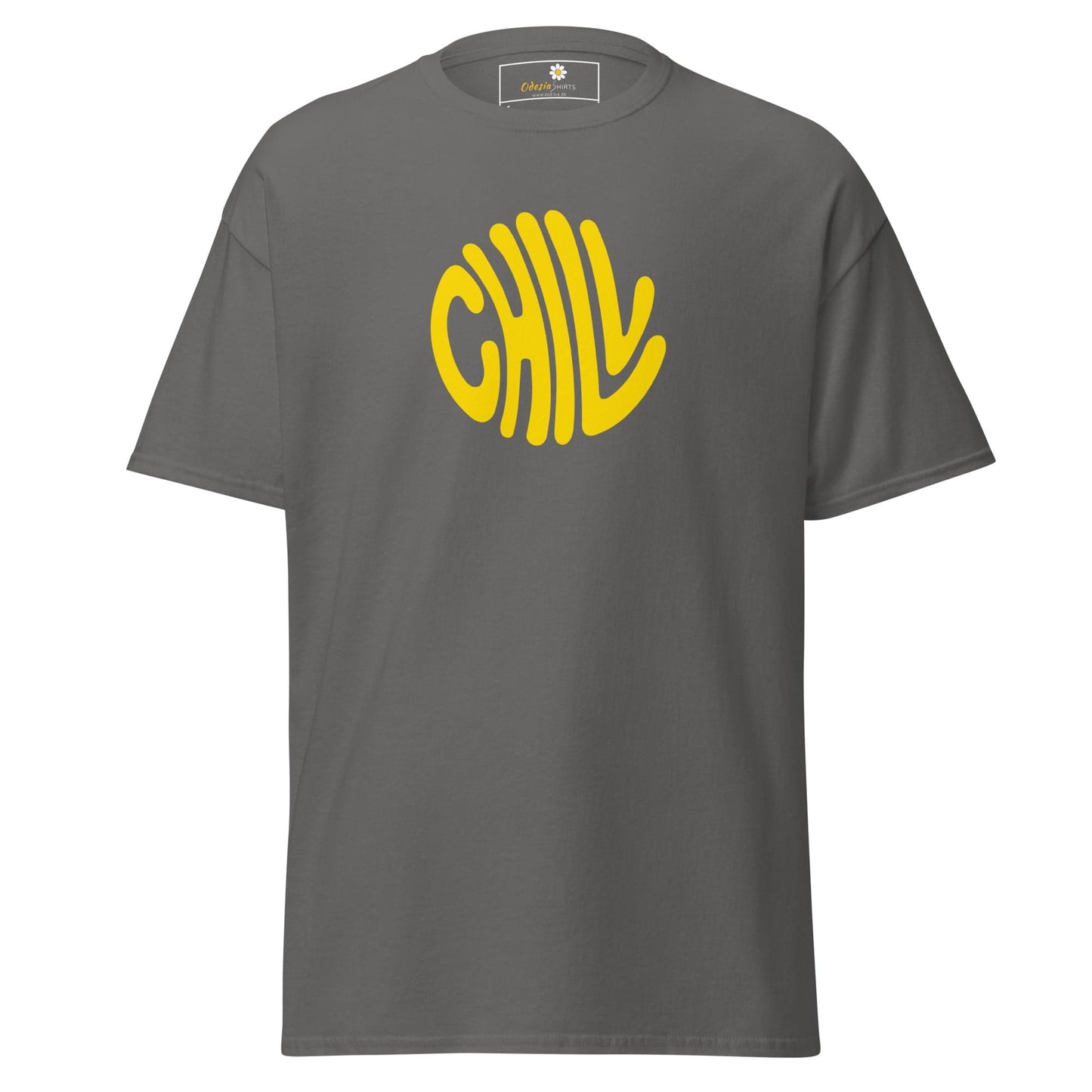 Unisex classic t-shirt - POSITIVE CHILL CIRCLE - REGULAR - Charcoal / S