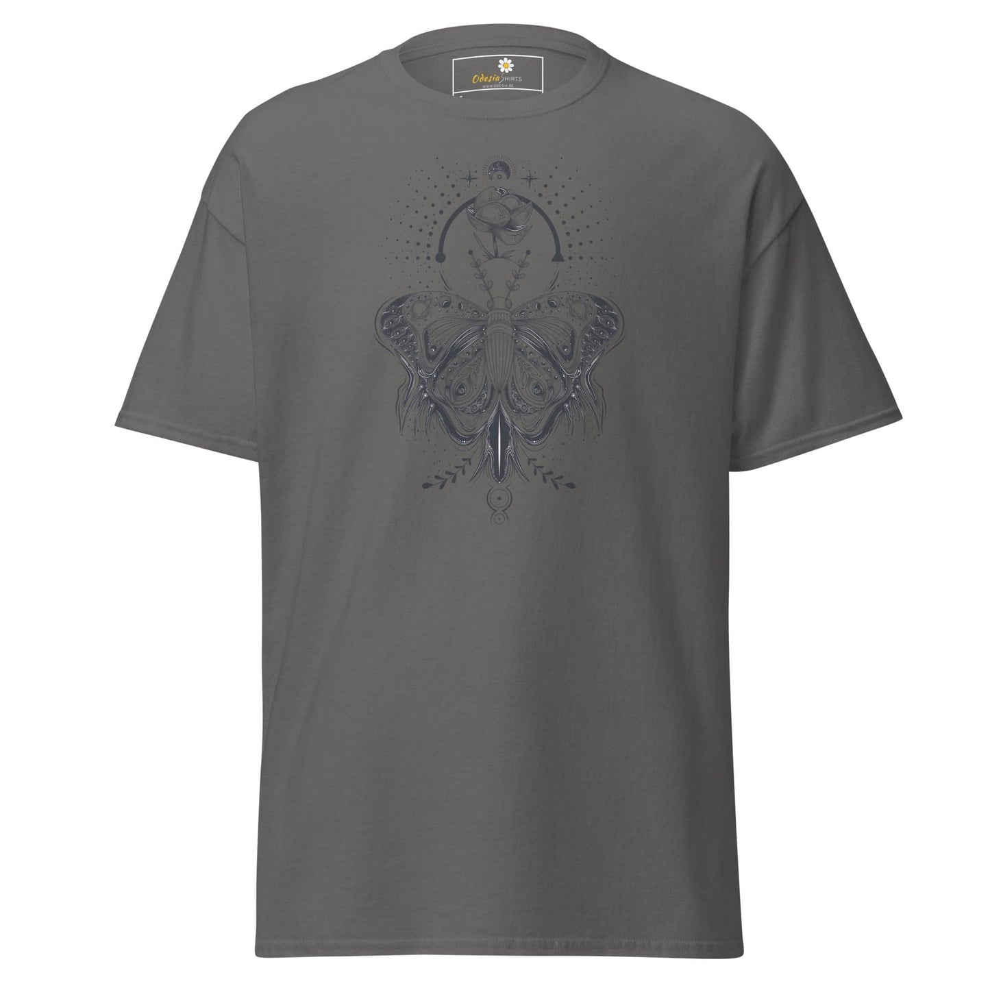Unisex classic t-shirt - MYSTIC BUTTERFLY - REGULAR - Charcoal / S