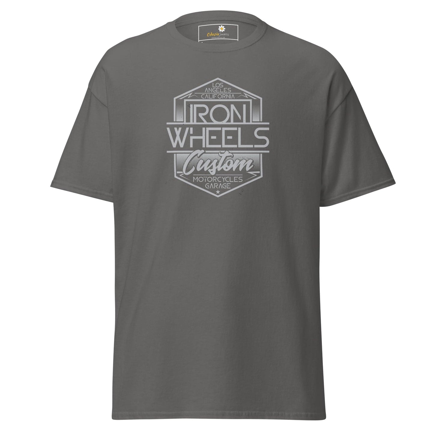 Unisex classic t-shirt - MISC IRON WHEELS - REGULAR - Charcoal / S