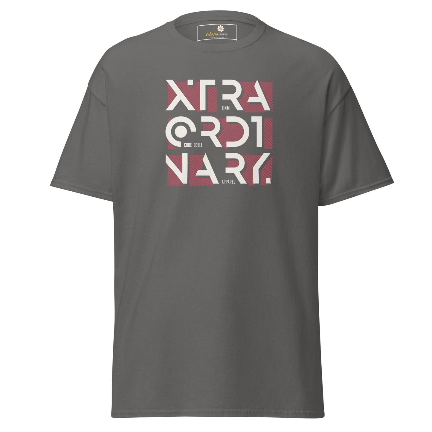 Gray T-shirt with Extraordinary graphic from T-SHIRT DESIGN TEE for Men and Women